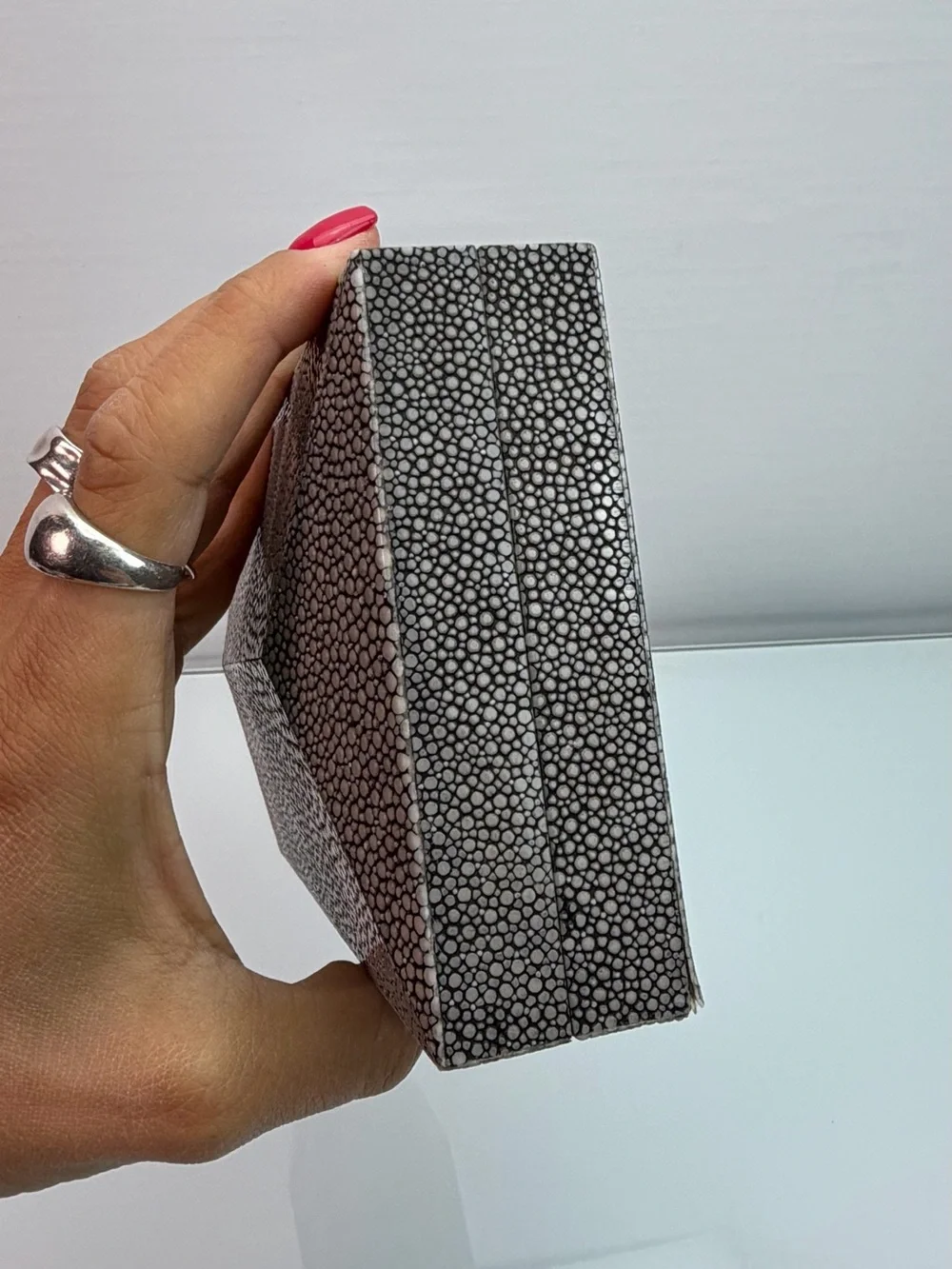 Namu Diamond Clutch in Stingray Leather